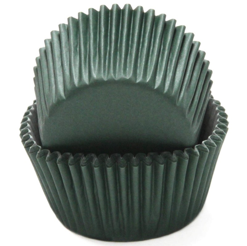 Chef Craft Classic Cupcake Liners, 50 Count, Dark Green - Image 1